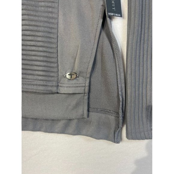 Tahari Sport Turtleneck Pullover | Grey | Size: Medium - Picture 7 of 15